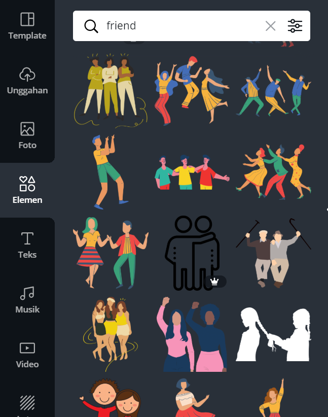 14 Keywords Canva Penunjang Design Estetikmu! 11 10. Friends