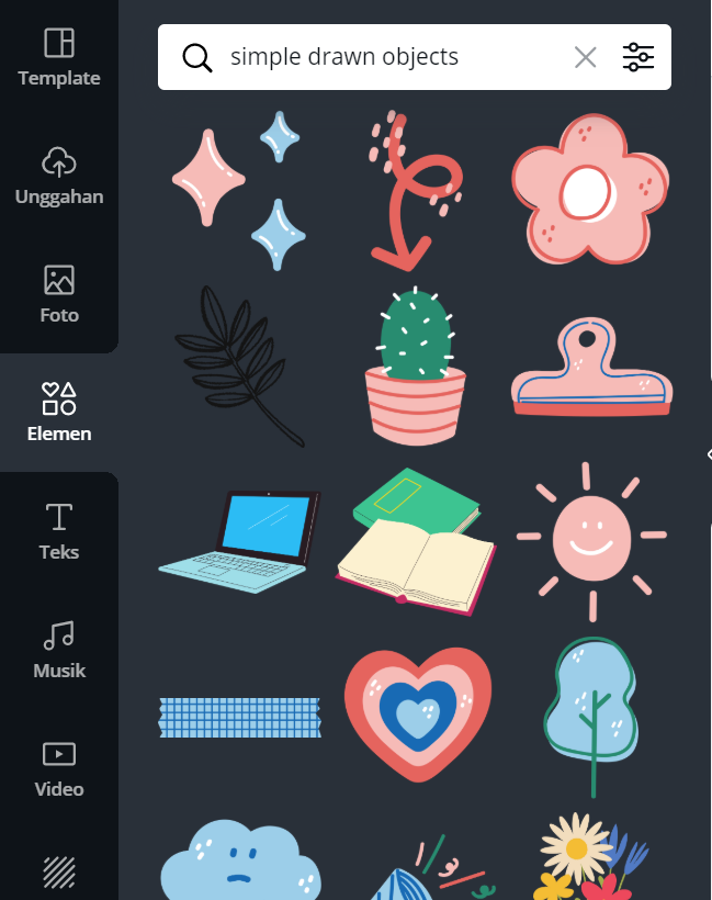 14 Keywords Canva Penunjang Design Estetikmu! 15 14. Simple Drawn Objects