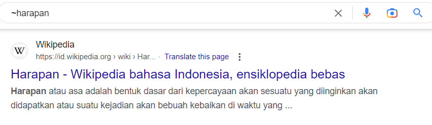 Keyword Yang Memudahkan Kamu Saat Googling 3 2. harapan