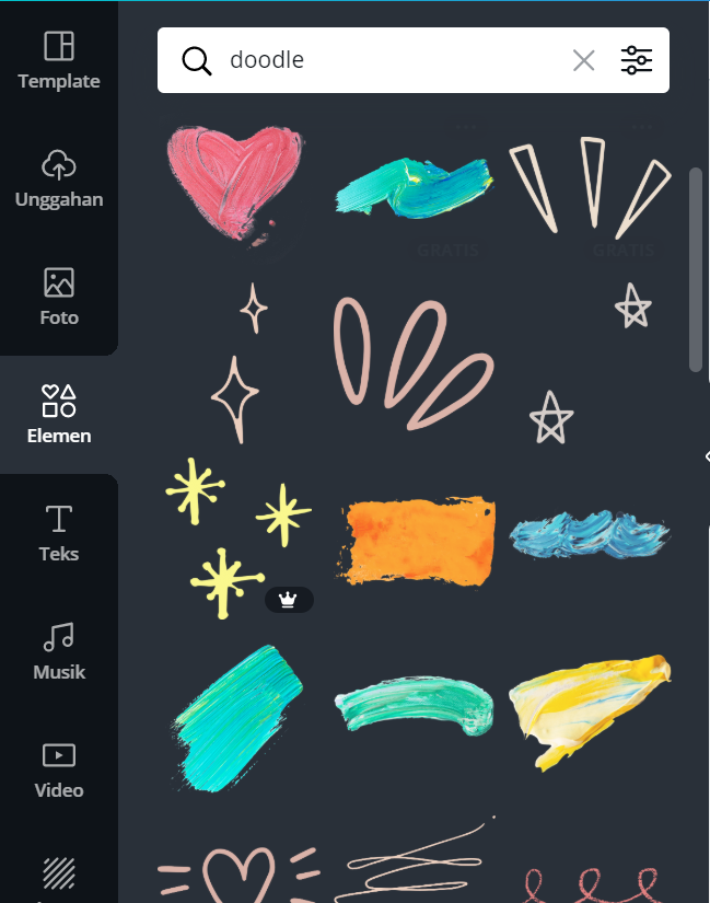 14 Keywords Canva Penunjang Design Estetikmu! 5 4. Doodle