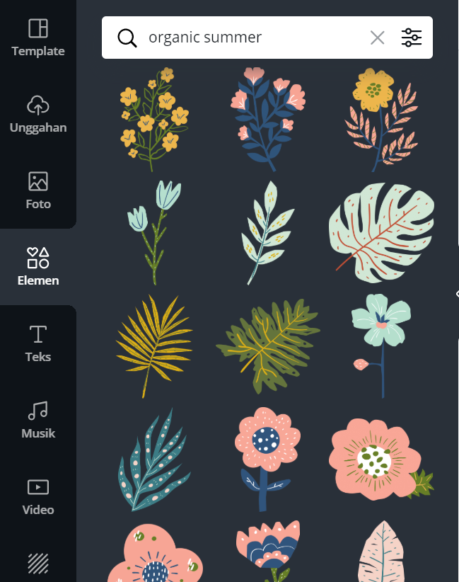 14 Keywords Canva Penunjang Design Estetikmu! 9 8. Organic Summer