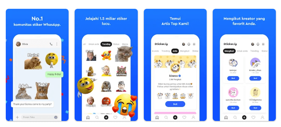 Rekomendasi Aplikasi Pembuat Stiker Whats App yang Unik dan Lucu, Bisa Pake Foto Sendiri dan Tanpa Watermark 3 2. STICKERLY