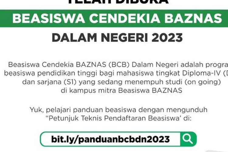 Baznaz Buka Beasiswa Censikia D4 & S1, Subsisidi Hingga Rp. 3 Juta Per Semester 2 649d4f5d798f1