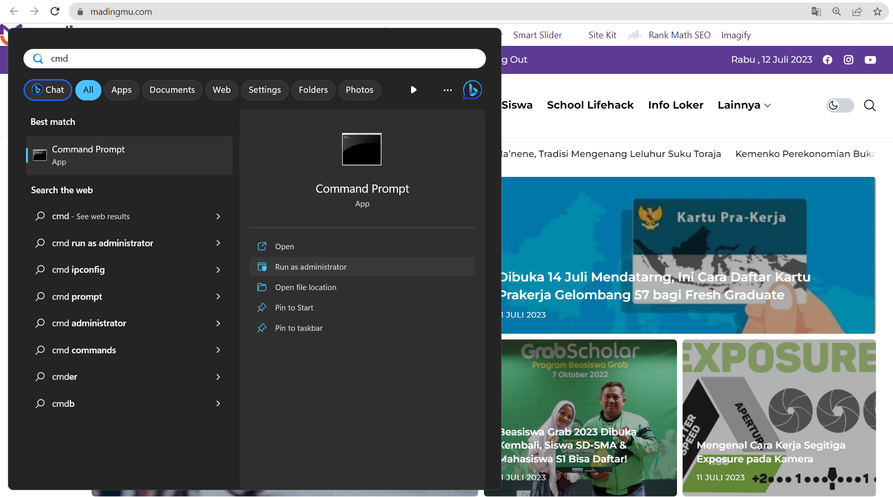 3 Cara Mengembalikan File yang Terhapus di Windows 7, 8, 9, 10 Tanpa Harus Mengunduh Aplikasi Tambahan 4 CMD
