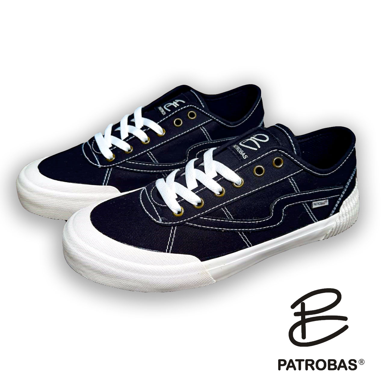 10 Brand Lokal Sepatu yang Paling Terkenal di Indonesia 8 patrobas equip low pendek hitam black white