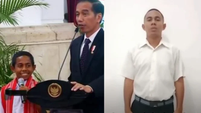 Masih Ingatkah Dengan Bocah yang Viral Panjat Tiang Bendera saat HUT RI, Kini Tak Lolos Seleksi TNI dan Tagih Janji Jokowi! 3 66b0639b95e77 joni ande kala pemanjat tiang bendera 665 374