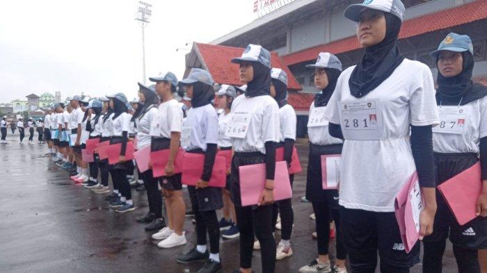 ratusan pelajar mengikuti seleksi calon anggota pasukan pengibar bendera pusaka