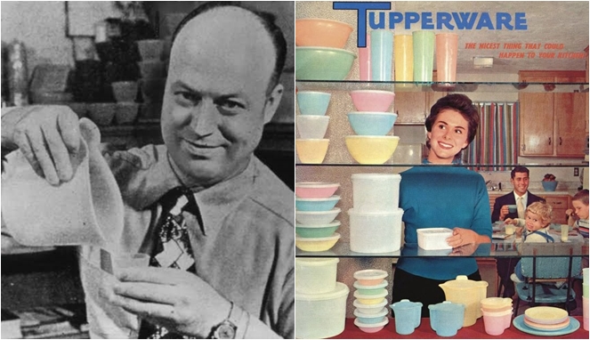 Setelah 78 Tahun Menemani Emak-emak Kini Tupperware Ajukan Kebangkrutan! 2 Earl Tupper dan Tupperware zaman old