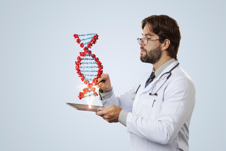 Masih Muda Sudah Jadi Kaum Jompo? Berikut Penjelasannya 3 male doctor looking virtual dna coming out tablet gray wall 306105 1482