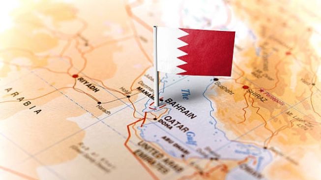 65467 peta dan bendera bahrain
