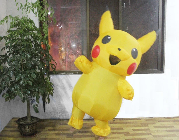 8 Inspirasi Kostum Karakter Kartun untuk Halloween yang Kreatif dan Gampang Ditiru 7 Inflatable Pikachu Costume Anime Cosplay Costume Pokemon Peluche Mascot Carnival Fantasy Adult Costumes