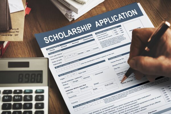 scholarship application form foundation concept