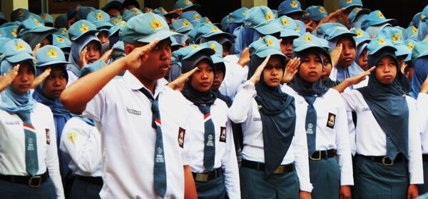 800px Flag Ceremony at SMA 1 Majene