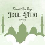 Hijau minimalis hari raya idul Fitri banner 1