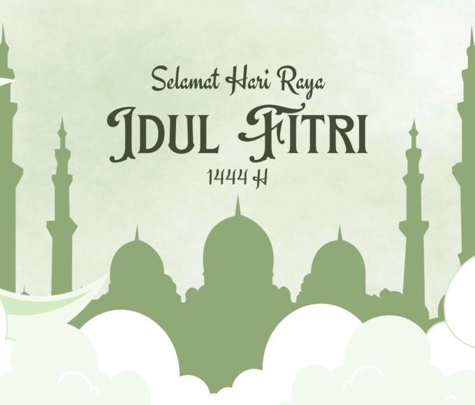 Hijau minimalis hari raya idul Fitri banner 1