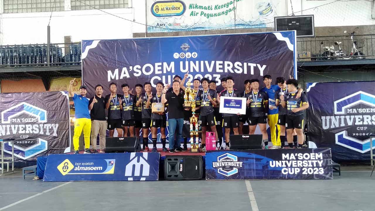 Tim Mini Soccer SMA Al Ma’soem Juara 1 Dalam Ajang Ma’soem University Cup 2023 1 futsal