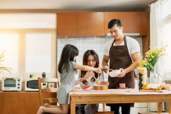 20230703084132 fpdl.in sweet family weekend activities cooking together with dad mom daughter happiness moment joyful hobby home kitchen background 609648 2358 large