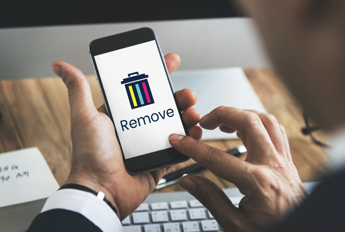 delete remove trash can application graphic