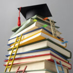 Dibuka hingga Agustus, Cek Syarat dan Keuntungan Beasiswa FIFGROUP di Sini 5 low angle stacked books graduation cap ladders education day