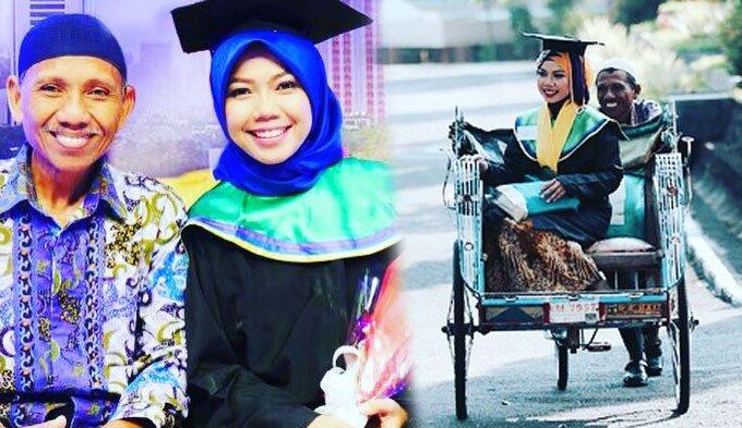 raeni anak tukang becak yang kini lulus s3 di london inggris