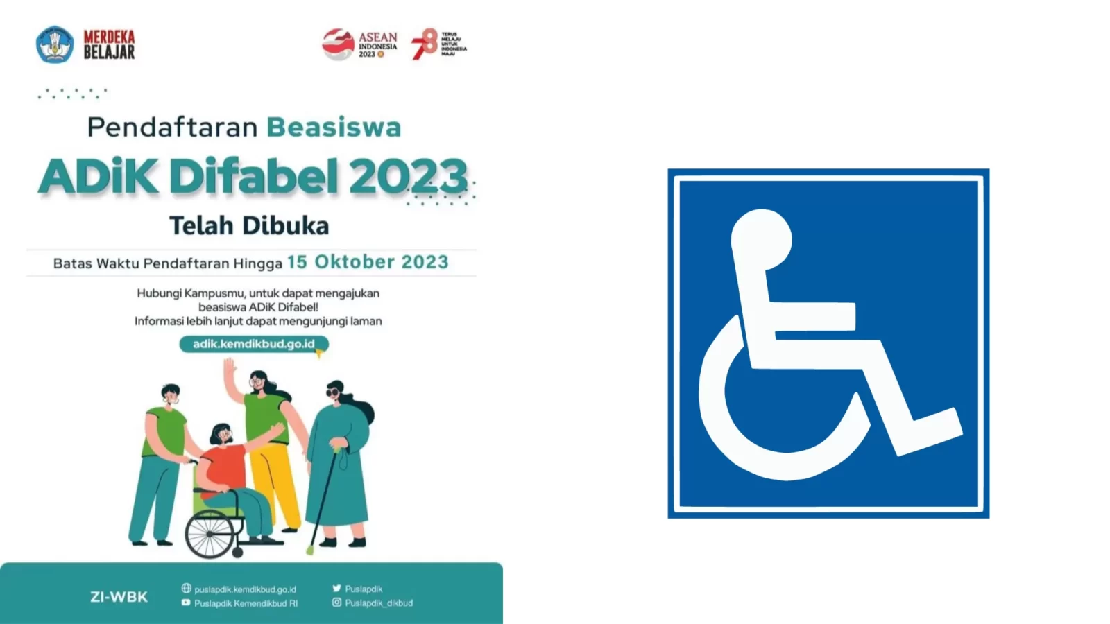 Bantuan Hingga 12 Juta, Beasiswa ADiK Difabel 2023 DiBuka! 1 Putih Oren Biru Modern Simpel Pembelajaran Anak Anak Presentasi 20230910 200931 0000 3735638161