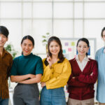 Kegiatan Produktif Bagi Mahasiswa S1, Untuk ke Luar Negeri Secara Gratis 3 group asia young creative people smart casual wear smiling arms crossed creative office workplace diverse asian male female stand together startup coworker teamwork concept