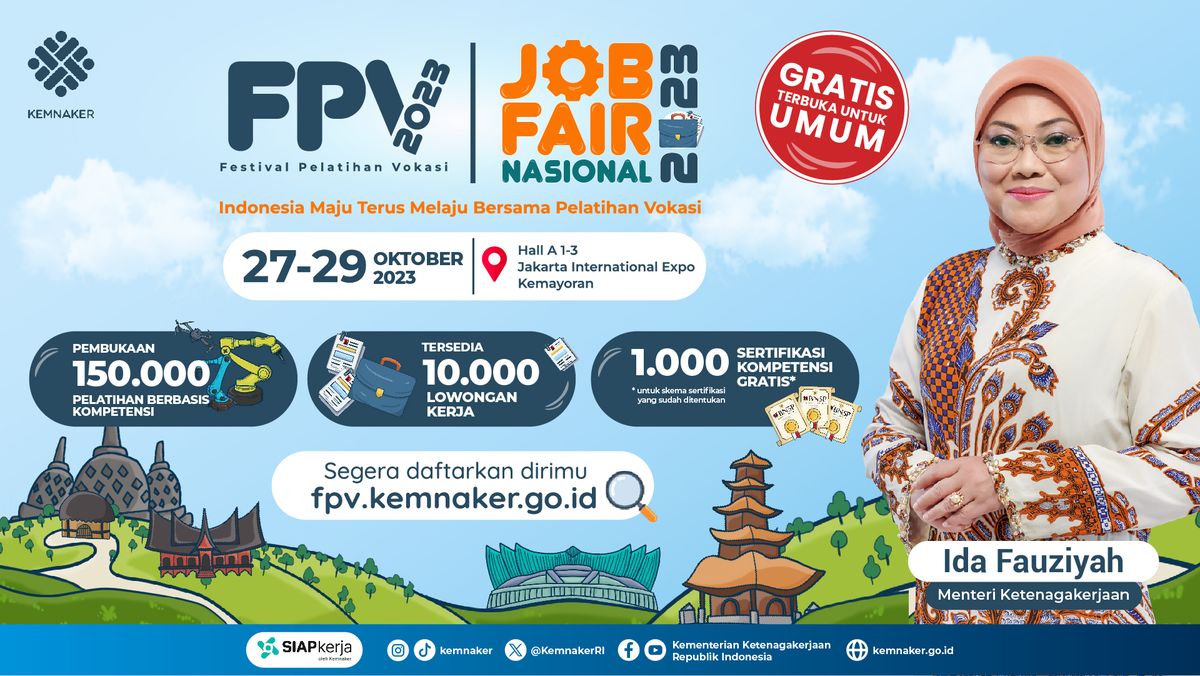 Hadir Kembali, Kemnaker Gelar Pelatihan dan Job Fair Nasional 1 kemnaker gelar pelatihan dan job fair nasional ada 10 ribu loker