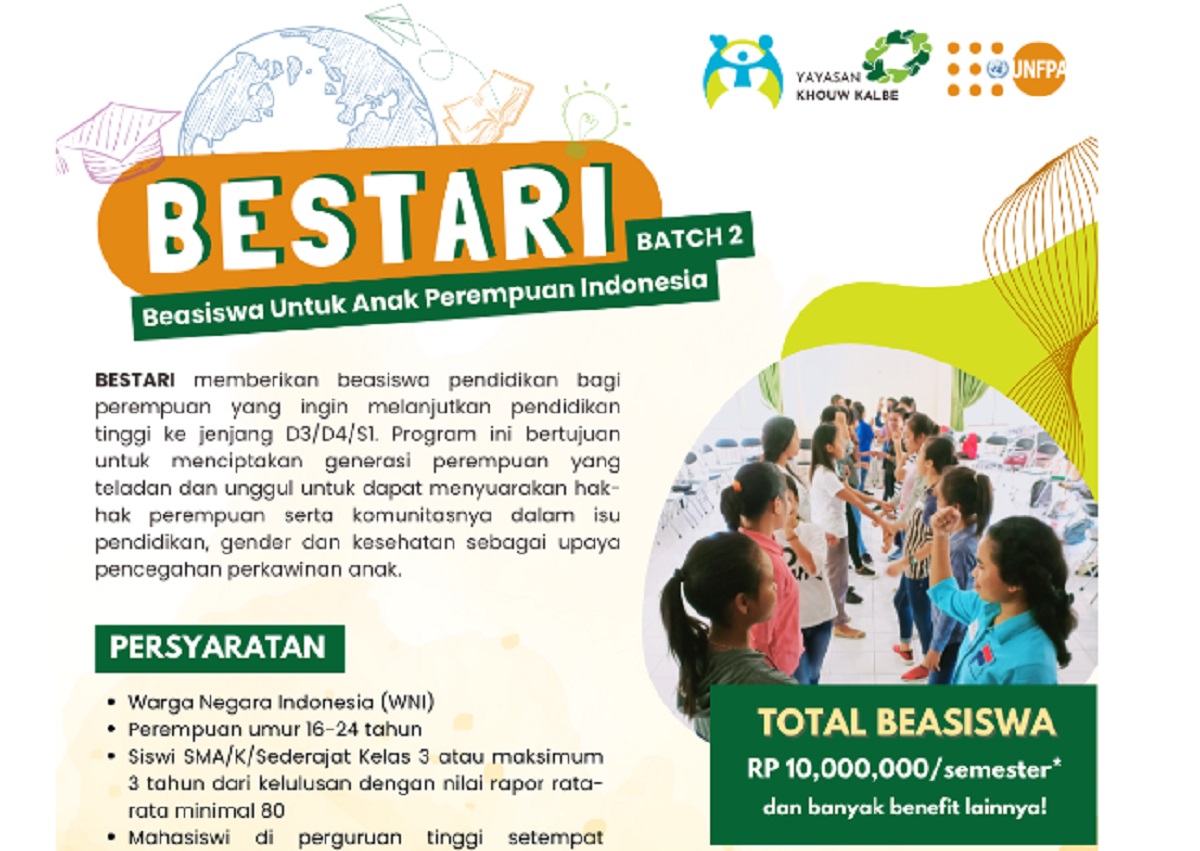Resmi Diperpanjang, Beasiswa Kuliah Khusus Perempuan Ayo Segera Daftar! 1 a53e739313dbafd15a29dd73f4393ace