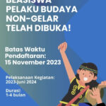 Kabar Gembira, Beasiswa Pelaku Budaya Non-Gelar Diperpanjang, Berikut Ketentuan Pendaftarannya! 3 gxobca9307
