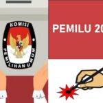 Ilustrasi coblos Pemilu 2024