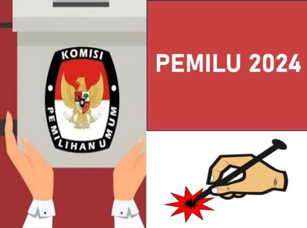 Ilustrasi coblos Pemilu 2024
