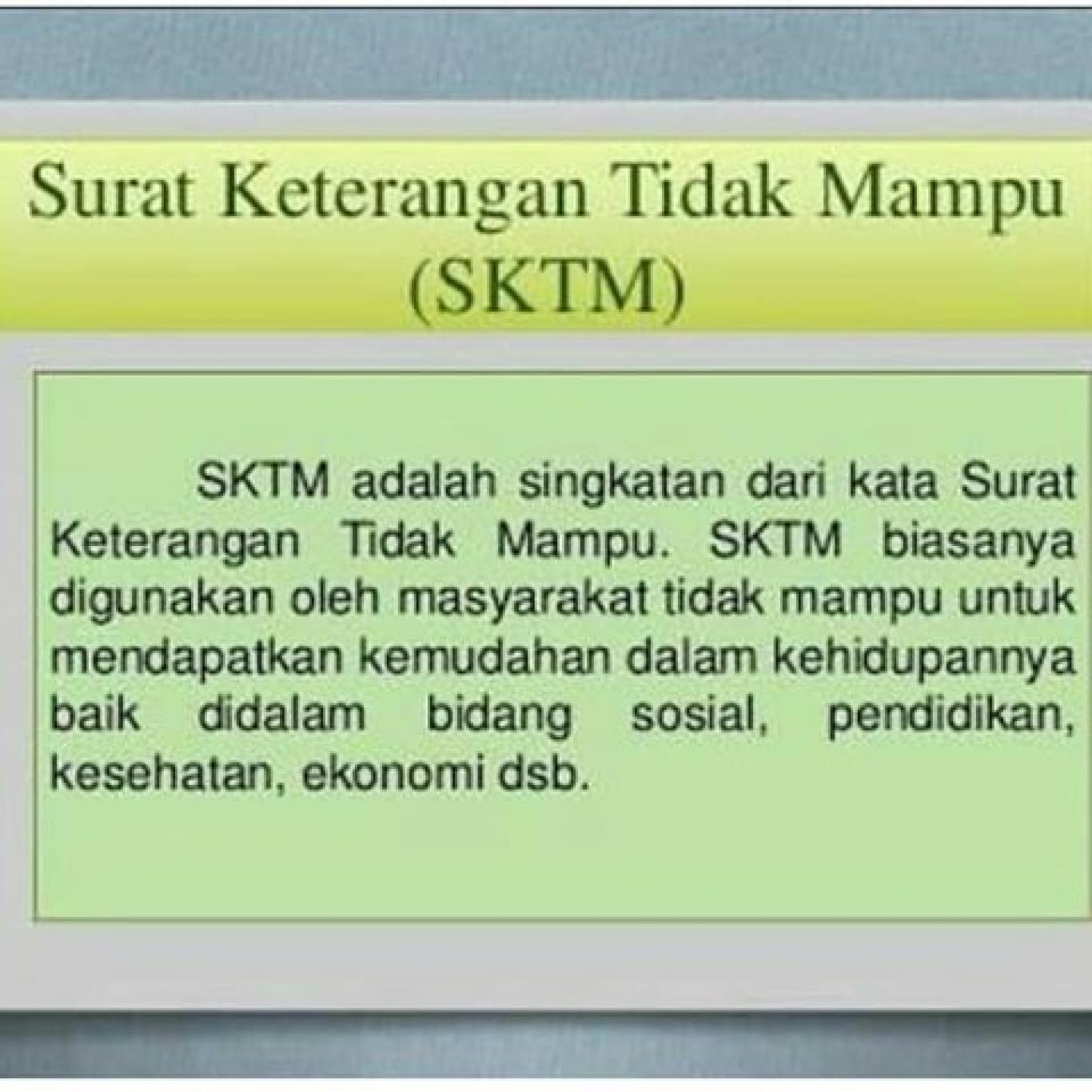 Apakah SKTM Bisa Dipakai Untuk Daftar KIP Kuliah 2024? Simak Penjelasannya Berikut Ini 1 sedang 1532489919sktm