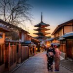 Menarik! 5 Kebiasaan Harian Orang Jepang Yang Dikagumi Negara Lain 9 ilustrasi wisatawan yang liburan ke kyoto jepang