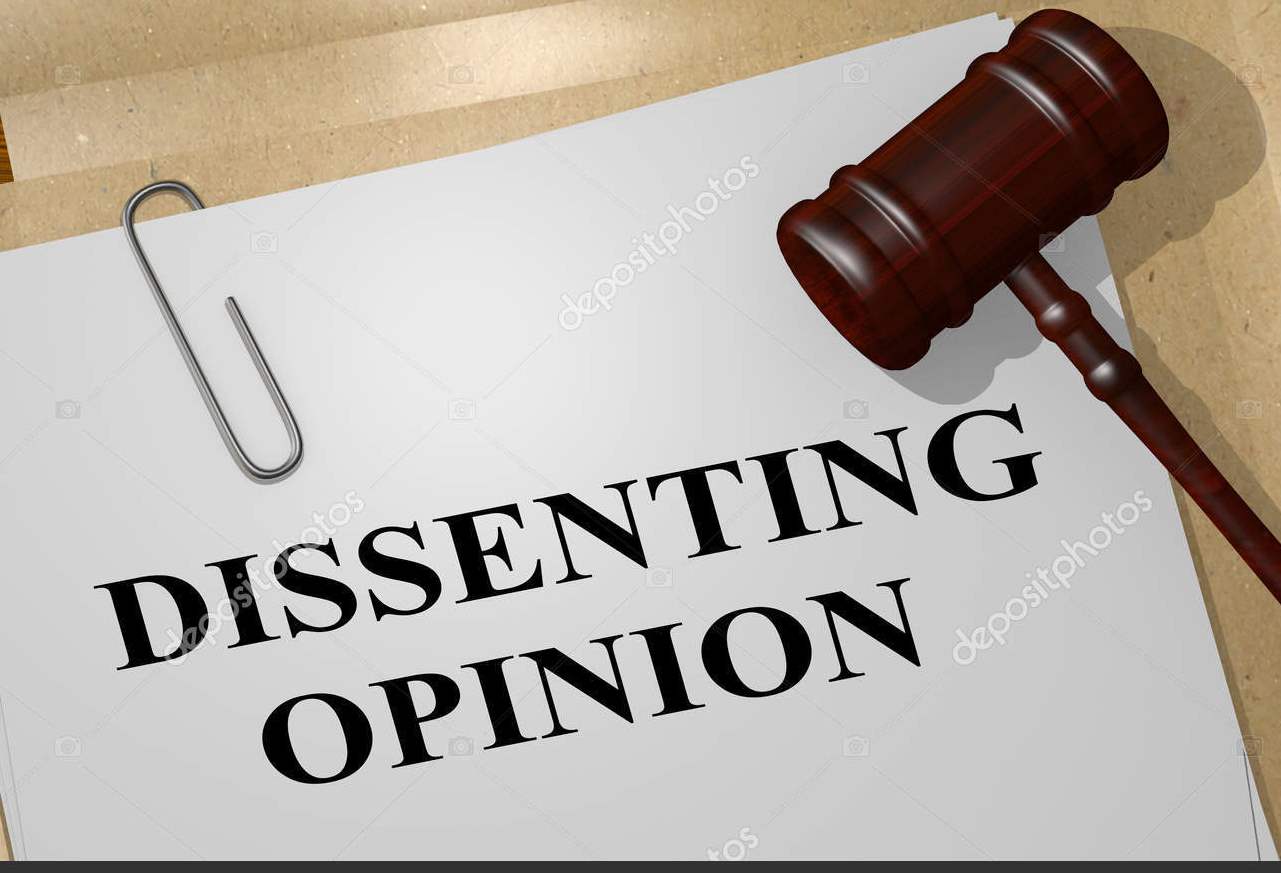 Apa Yang Dimaksud Dengan Dissenting Opinion? 1 disenting opinion