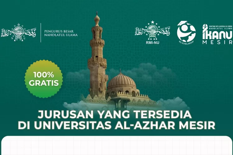 PBNU Buka Pendaftaran Beasiswa Universitas Al Azhar Mesir, Berikut Syaratnya! 1 Beasiswa Kairo Mesir untuk 30 santri berprestasi 1 2657563942