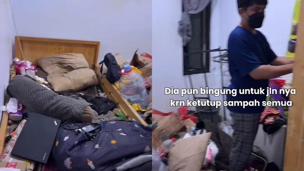 Viral Kosan Penuh Sampah, Netizen: Hoarding Disorder! 1 kamar kosan hoarding disorder 169