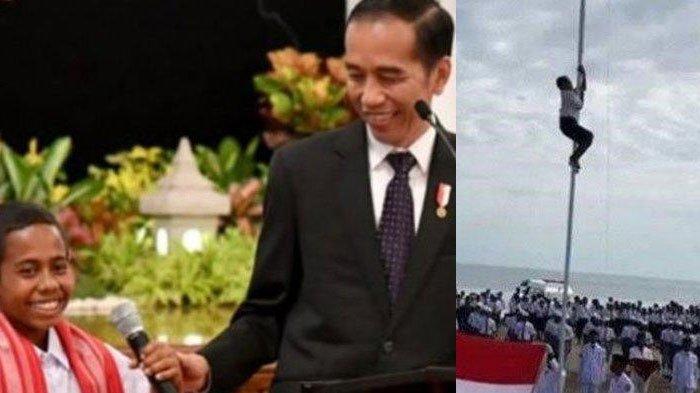 Masih Ingatkah Dengan Bocah yang Viral Panjat Tiang Bendera saat HUT RI, Kini Tak Lolos Seleksi TNI dan Tagih Janji Jokowi! 1 Joni bocah panjat tiang bendera gagal lolos seleksi TNI padahal dulu dijanjikan Jokowi