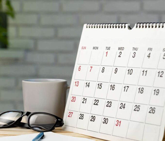 calendar page close up on office desk 2021 09 03 14 08 36 utc