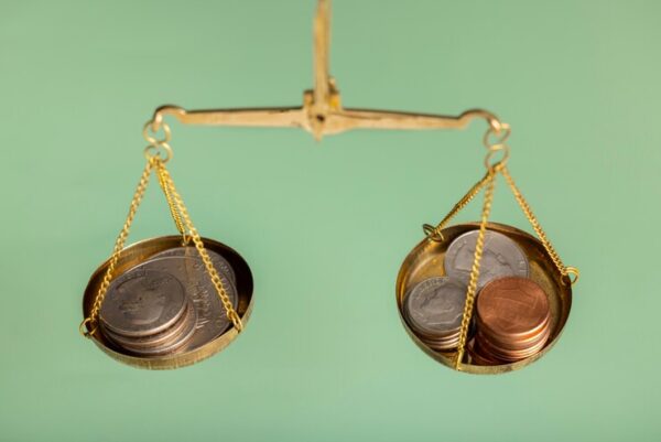 still life dollar coins scale 23 2150794355