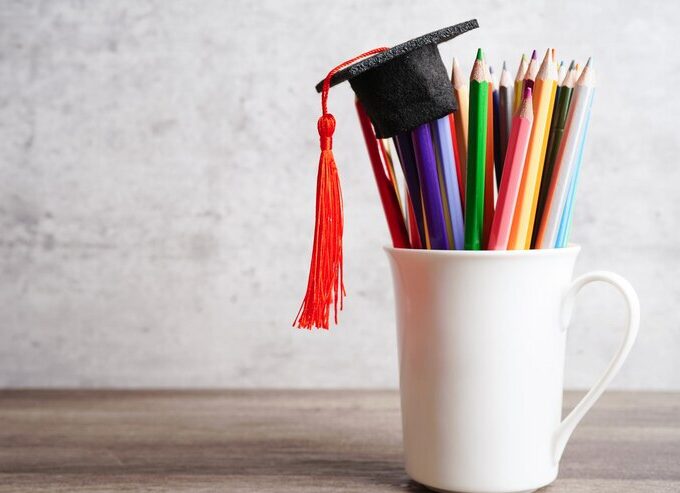 colorful pencils glass jar with copy space learning university education concept 622428 2292